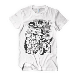 AfroAlko - projekt nadruku na kosztulkę w postaci komiksu