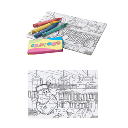 Molik - puzzle do kolorowana wraz z zestawem kredek